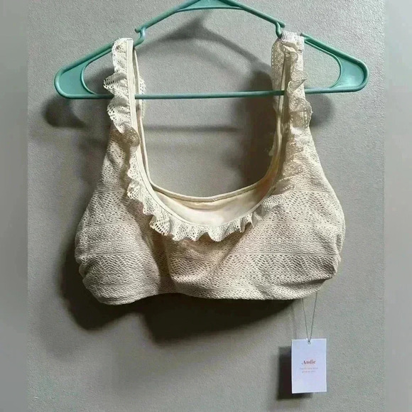 NEW | Andie Swim The Hydra Top | Vanilla | Women’s Size L - Picture 1 of 5